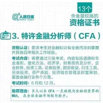 特许金融分析师CFA难不难？就业方向怎么样？